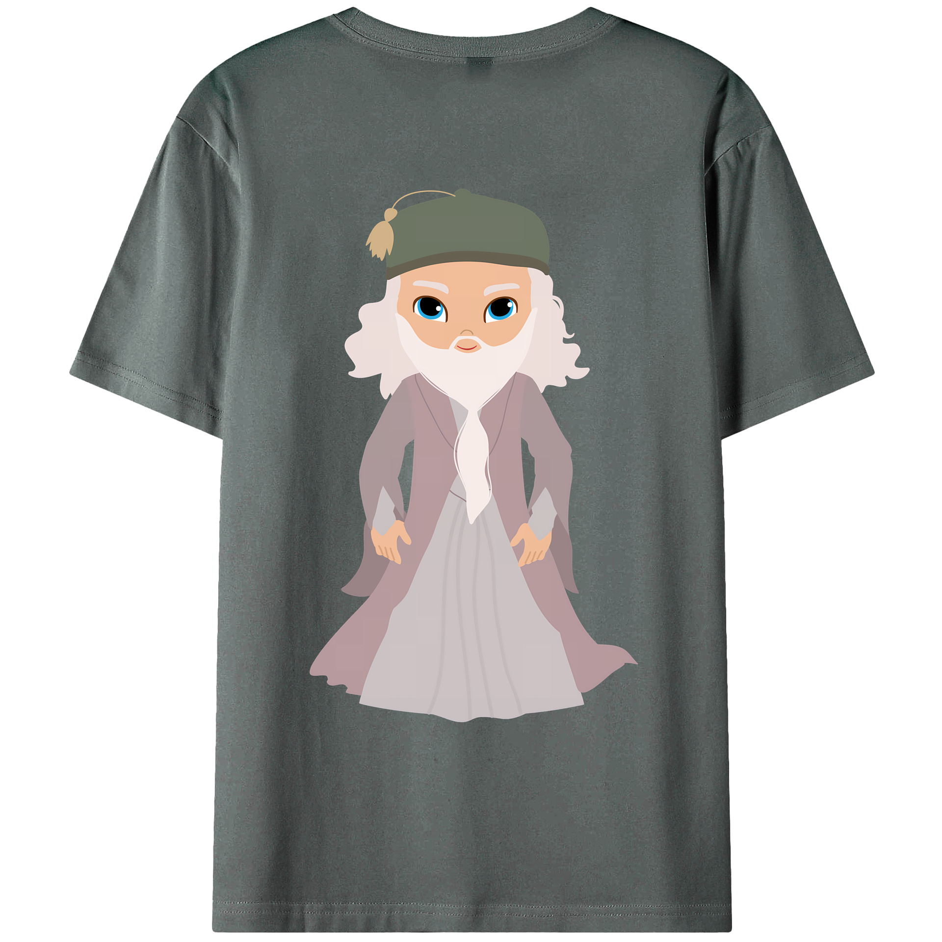 （画像用） Harry Potter ハリー・ポッターシリーズ 綿100％ メンズ半袖Tシャツ（バックプリント） 通気性